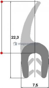 ASTAT Zabezpieczenie przeciwuderzeniowe krawędzi z kołnierzem LS15 - 15mm 2