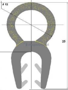ASTAT Zabezpieczenie przeciwuderzeniowe krawędzi TS15 - 15x9mm 3
