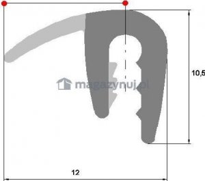 ASTAT Zabezpieczenie przeciwuderzeniowe krawędzi z kołnierzem LC09 - 9mm 3