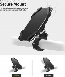 Ringke Uchwyt Rowerowy Ringke Spider Bike Mount Black 12