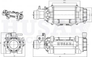 Husar Wyciągarka hydrauliczna BST HS 12000 LBS 5