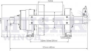 Husar Wyciągarka hydrauliczna BST H 45000 LBS 5