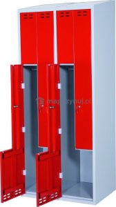 Swedmach Szafka ubraniowa typu L wym. 1920x800x550 mm (kolor: czerwony) (SM-4011071366) 2