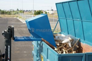 Swedmach Kontener samowyładowczy, wywrotny, wym. 1700 x 1215 x 1045 mm pojemność 1030 l (wariant koła nylonowe) 2