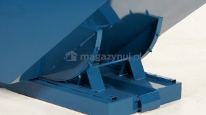 Swedmach Kontener samowyładowczy, wywrotny, wym. 1700 x 1215 x 1045 mm pojemność 1030 l (wariant koła nylonowe) 4