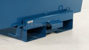 Swedmach Kontener samowyładowczy, wywrotny, wym. 1700 x 1215 x 1045 mm pojemność 1030 l (wariant koła nylonowe) 6