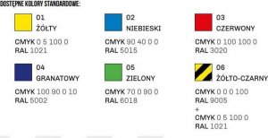 Tagatic Magnetyczna - suchościeralna ramka na dokumenty A4 (kolor niebieski) 2