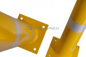 Elkor Stalowy słupek ochronny z pasami odblaskowymi 3