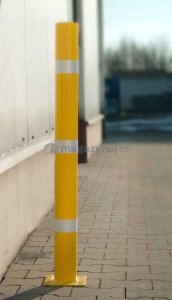 Elkor Stalowy słupek ochronny z pasami odblaskowymi 5