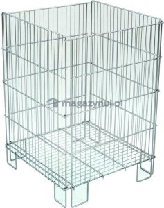 Damnix Kontener/Kosz wystawowy, siatkowy składany DSK 18 (550x550x770) 2