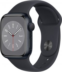 Smartwatch Apple Watch 8 GPS 41mm Midnight Alu Sport Granatowy  (MNP53WB/A) 1