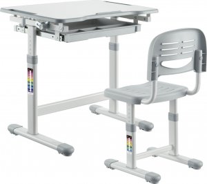 Mozos Biurko dziecięce krzesło z regulacją (DC-SET-GREY) 7