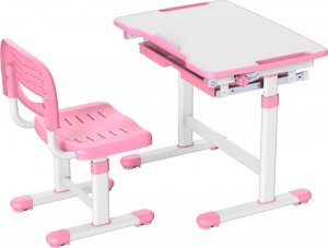 Mozos Biurko dziecięce + krzesło z regulacją dla dzieci 2-12 lat (DC-SET-PINK) 5