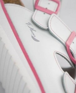 Ardon VENUS WHITE G3303 - damski sandał korkowy biały z podniesioną piętą 39 5