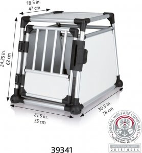 Trixie TRIXIE Transporter dla zwierząt, rozmiar M, aluminiowy 10