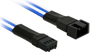 Nanoxia Kabel PWM, 4Pin, 30 cm, niebieski / biały (NXPWV3EBW) 1
