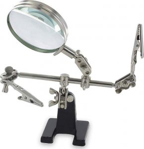 ER4 TRZECIA RĘKA ZESTAW DO LUTOWANIA UCHWYT LUPA 2