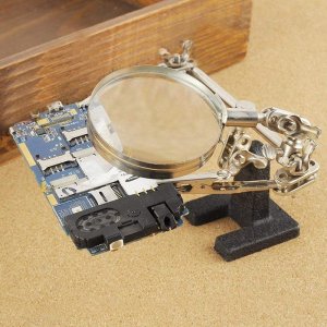 ER4 TRZECIA RĘKA ZESTAW DO LUTOWANIA UCHWYT LUPA 4