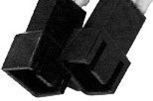 Nanoxia Molex - 3-pin x2, 0.3m, Czarno-czerwony (NX42A30SR) 2