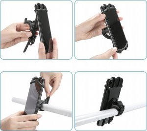 ER4 SILIKONOWY UCHWYT ROWEROWY NA TELEFON SMARTFON 2