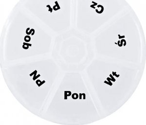 ER4 POJEMNIK NA LEKI KASETKA PUDEŁKO ORGANIZER 7 DNI 2