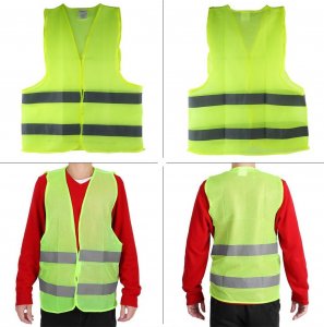 ER4 KAMIZELKA ODBLASKOWA DROGOWA ŻÓŁTA OSTRZEGAWCZA 2