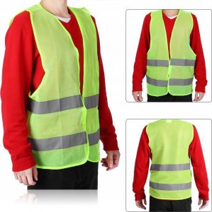 ER4 KAMIZELKA ODBLASKOWA DROGOWA ŻÓŁTA OSTRZEGAWCZA 3