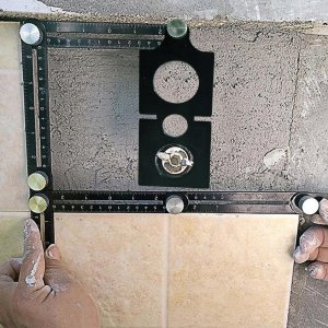 ER4 SZABLON PRZYMIAR WZORNIK ZNACZNIK OTWORÓW PŁYTEK 3