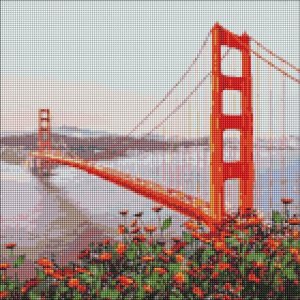 Ideyka Diamentowa Mozaika - Poranne San Francisco 40x40cm 1
