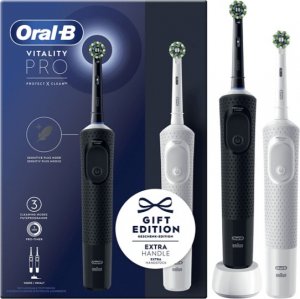 Szczoteczka Oral-B Vitality Pro D103 Protect X Duo 2 szt. Black/White 2