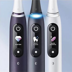 Szczoteczka Oral-B Szczoteczka magnetyczna iO Series 8 Duo 2 szt. Black/Purple + dodatkowa końcówka 7