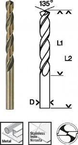 Wiertło Bosch Bosch Metal twist drill HSS-Co, DIN 338, 9.5mm (5 pieces, working length 81mm) 4