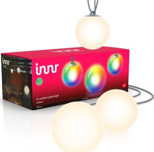 INNR Lighting Innr Outdoor Smart Globe Light Color 3-Pack, LED Light (Replaces 33 Watt) 2