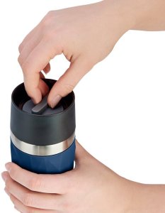 Emsa Travel Mug Compact thermal mug 0.3 liters (dark blue, screw cap) 6