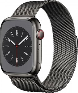 Smartwatch Apple Watch 8 GPS + Cellular 41mm Graphite Stainless Steel Grafitowy  (MNJM3FD/A) 1