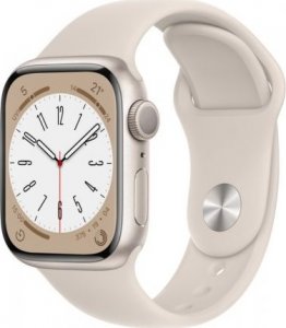 Smartwatch Apple Watch 8 41mm GPS Starlight Alu Sport Beżowy  (MNP63FD/A) 1