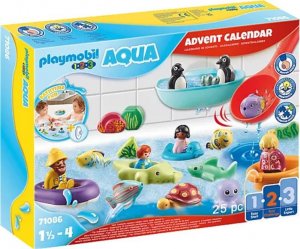 Playmobil Playmobil 71086 1.2.3 AQUA: Advent calendar bathing fun, construction toys 1