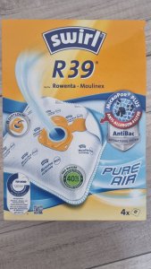 Worek do odkurzacza Melitta Swirl vacuum cleaner bags R39 MicroPor Plus AntiBac Green (4 bags + 1 filter, for Rowenta, Moulinex) 1