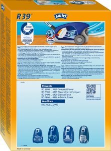 Worek do odkurzacza Melitta Swirl vacuum cleaner bags R39 MicroPor Plus AntiBac Green (4 bags + 1 filter, for Rowenta, Moulinex) 4