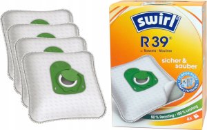 Worek do odkurzacza Melitta Swirl vacuum cleaner bags R39 MicroPor Plus AntiBac Green (4 bags + 1 filter, for Rowenta, Moulinex) 6