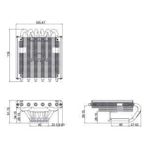 Chłodzenie CPU Thermalright AXP-100H Muscle 12