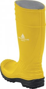 Delta Plus IRON S5 SRC - obuwie wysokie bezpieczne cholewka PVC, ochrona kostek, podnosek i wkładka stal nierdzewna - Żółto-czarny - 38-48. 48 6