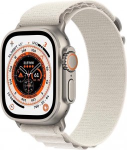 Smartwatch Apple Watch Ultra GPS + Cellular 49mm Titanium Case Alpine Loop Small Biały  (MQFQ3FD/A) 1