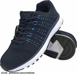 Grensho BSTEAM - lekkie i wygodne buty sportowe, wierzch materiał tekstylny, podeszwa EVA - granatowo-seledynowy 43 3