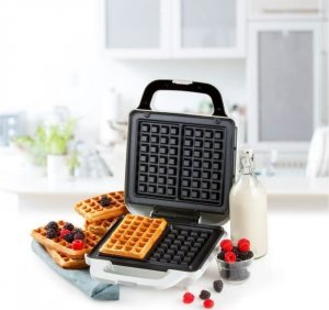 Gofrownica Domo Domo Tasty Waffle XL, waffle maker (white/stainless steel) 5