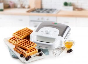 Gofrownica Domo Domo Tasty Waffle XL, waffle maker (white/stainless steel) 6