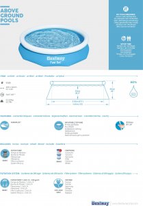 Bestway Basen dmuchany okrągły 305 x 305 cm 16