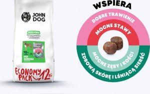 John Dog GOOD Adult wieprzowina z wołowiną12kg 3