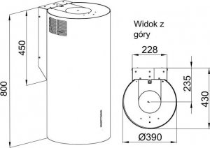 Okap MAAN Okap MAAN Elba 39 cm miedziany połysk 2
