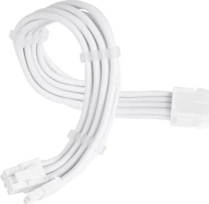 SilverStone SilverStone power supply extension cable SST-PP07E-PCI8W-V2, PCIe 8pin (6+2) (white, 30cm) 3